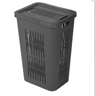 Koš na špinavé prádlo BELLA 60L šedá