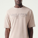 Volnočasové tričko McLaren F1 NE wordmark šedohnědé - XL