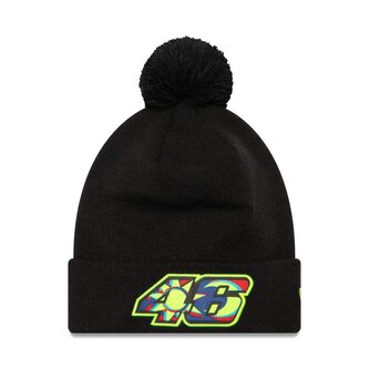 Zimní čepice s bambulí VR46 Valentino Rossi logo