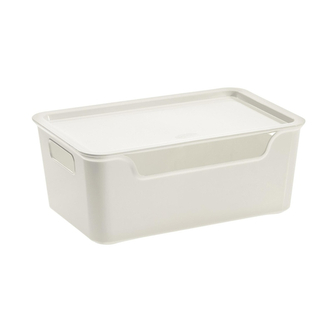 Úložný box BELLA XL s víkem - 4,22 l bílá