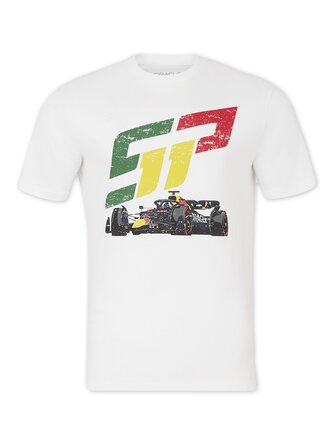 Fanouškovské tričko Sergio Perez - Red Bull Racing F1 bílé - M