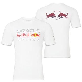 Fanouškovské tričko Red Bull Racing F1 s motivem býka bílé - S