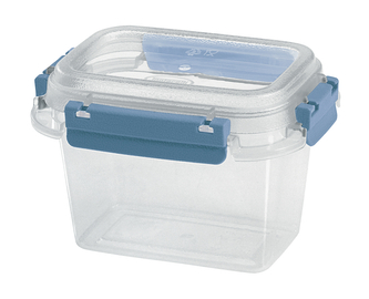 Dóza na potraviny FRESH SYSTEM 0,5 l obdélník transparent/modrá