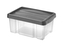 Úložný box PUZZLE 14 l transparent/grafit