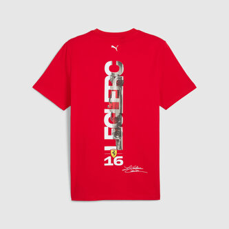 Fanouškovské tričko Charles Leclerc - Scuderia Ferrari F1 červené - XXL