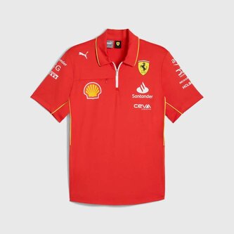 Týmová polokošile PRO Scuderia Ferrari F1 červená - L