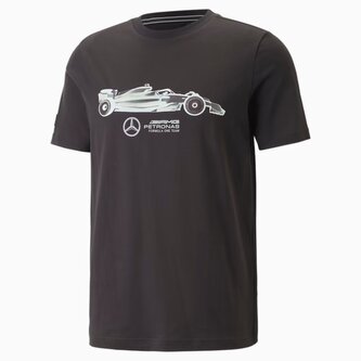 Mercedes AMG Petronas F1 triko ESS GRAPHIC černé - XL