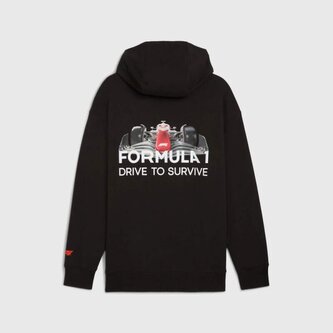 Fanouškovská mikina s kapucí Puma F1 Drive To Survive černá - XXL