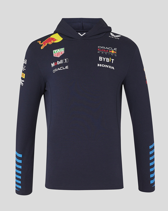 Týmová mikina s kapucí Red Bull Racing F1 tmavě modrá - XXXL