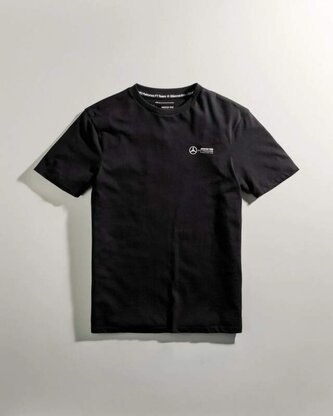 Mercedes AMG Petronas F1 volnočasové tričko s malým logem - M