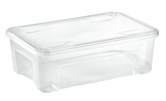 Úložný box COMBI s víkem 29,5 l transparent