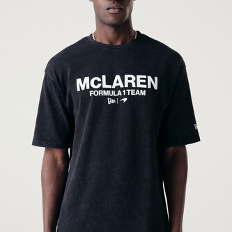 Volnočasové tričko McLaren F1 NE wordmark černé - L
