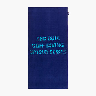 Red Bull Cliff Diving plážová osuška modrá