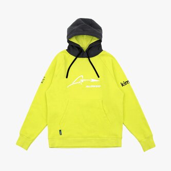 Mikina Fernando Alonso X Aston Martin volnočasová lime - M