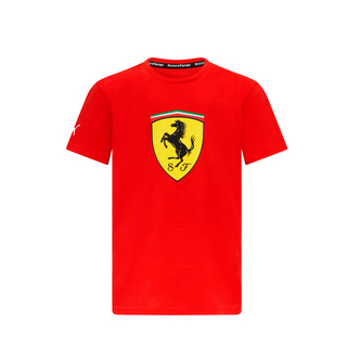 Scuderia Ferrari F1 dětské volnočasové triko s velkým logem červené - 140 CM