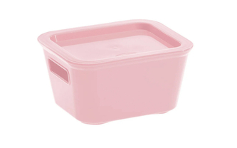 Úložný box BELLA S s víkem - 0,68 l růžová