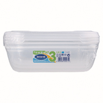 Dóza na potraviny NUVOLA 3x1,15 l obdélník bílá Dóza na potraviny NUVOLA 3x1,15 l obdélník bílá