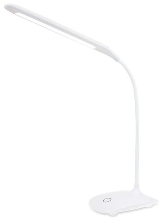 Colorway stolní LED lampa / CW-DL07FB-W/ Flexible 360°/ Integrovaná baterie / Bílá