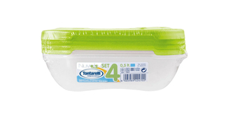 Dóza na potraviny NUVOLA 4x0,5 l obdélník zelená Dóza na potraviny NUVOLA 4x0,5 l obdélník zelená