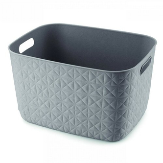 Košík Softex L šedohnědý