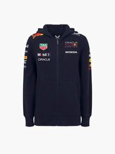 Dětská týmová mikina na zip Oracle Red Bull Racing s logy sponzorů - JS/8
