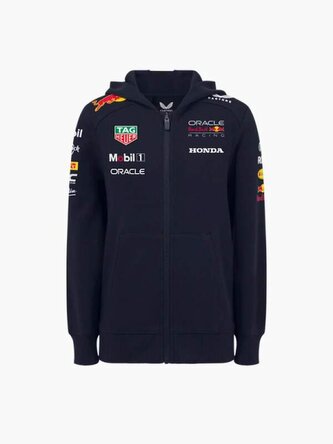 Dětská týmová mikina na zip Oracle Red Bull Racing s logy sponzorů - JS/8