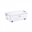 Úložný box DODO STOCK-BOX s víkem, kolečka 56,4L  transparent;79X59XH16.9CM