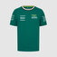 Dětské týmové tričko Aston Martin F1 Team zelené - 152 CM