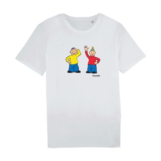 Tričko Pat a Mat bílé Bílé M