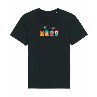 Tričko Zvířecí večírek Černé XS