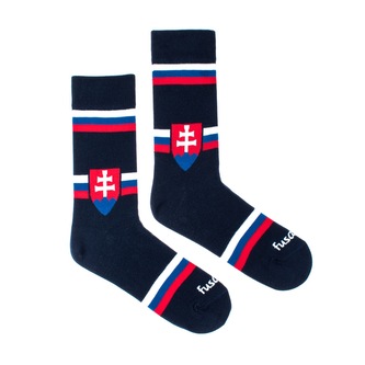 Ponožky Hockej fun Slovensko  Modré L (43-46)