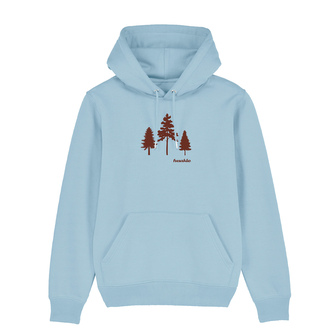 Mikina Stromy světle modrá Modré M