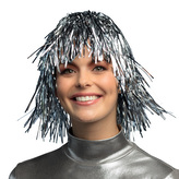 Boland Paruka stříbrná staniolová