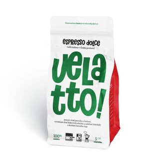 Velatto Espresso Dolce - zrnková káva, 1 kg