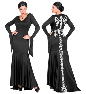 Widmann Dámský čarodějnický kostým s potiskem kostí  L