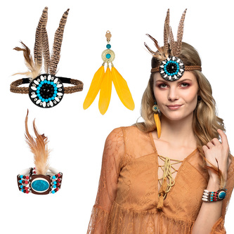 Boland Set Hippie delight (čelenka, náušnice a náramek)