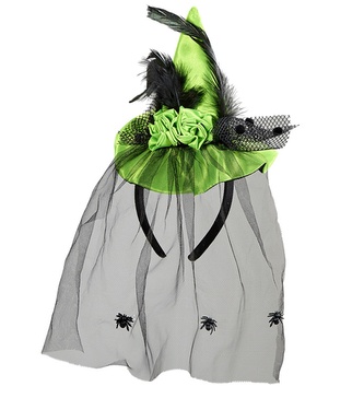 Widmann Klobouček se závojem zelený