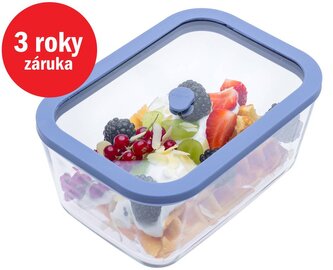 STATUS Viva skleněná vakuová dóza 1,4l 131105, modrá