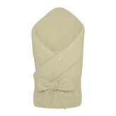 Mušelínová zavinovačka pro miminko Ecru 85x85 cm; Barva: režná; Velikost: 85 x 85 cm