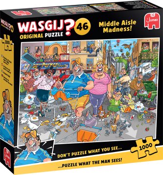 JUMBO Puzzle WASGIJ 46: Šílenství střední uličky 1000 dílků