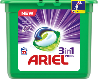 Ariel Lavender Univerzal kapsle na praní, 22 ks