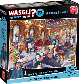 JUMBO Puzzle WASGIJ Mystery 27: Důkladné oholení 1000 dílků