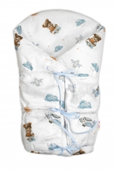 Náhradní povlak, potah bavlna na retro zavinovačku LALLY - Meďa pilot, modrý