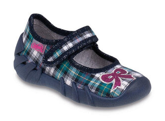 109P097 20 - balerínky Befado petrolejová,mašlička 109P097_21