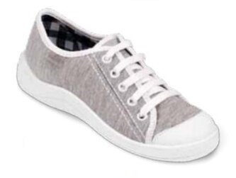 244Y011 31 - dět.tenisky šněrovací, šedý melír 244Y011_31