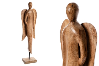 Dřevěný anděl 61 cm