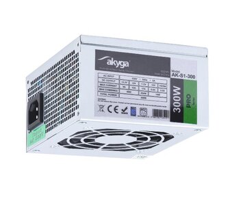 Akyga SFX PC zdroj 300W ventilátor 8cm