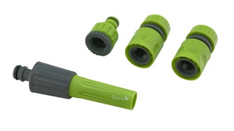 Pistole zavlažovací proudnicová s příslušenstvím - sada 4ks Garvia 20449