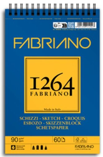 Skicák Fabriano Schizzi 1264 90g A5