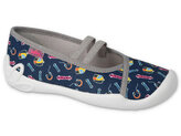 116Y313 31 - dívčí balerínky Befado modré, SKATE 116Y313_31